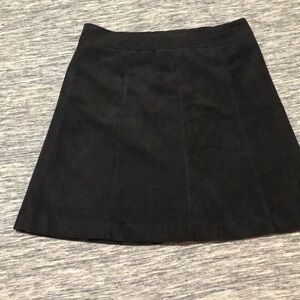 Suede black skirt S